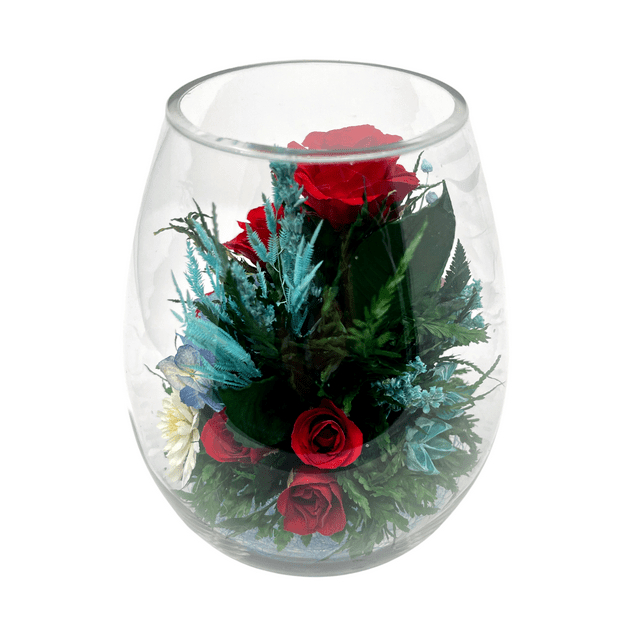Fiora Flower | Long Lasting Real Flowers in a Sealed Vase | Lasts up to 5 Years | Unique Present Gift