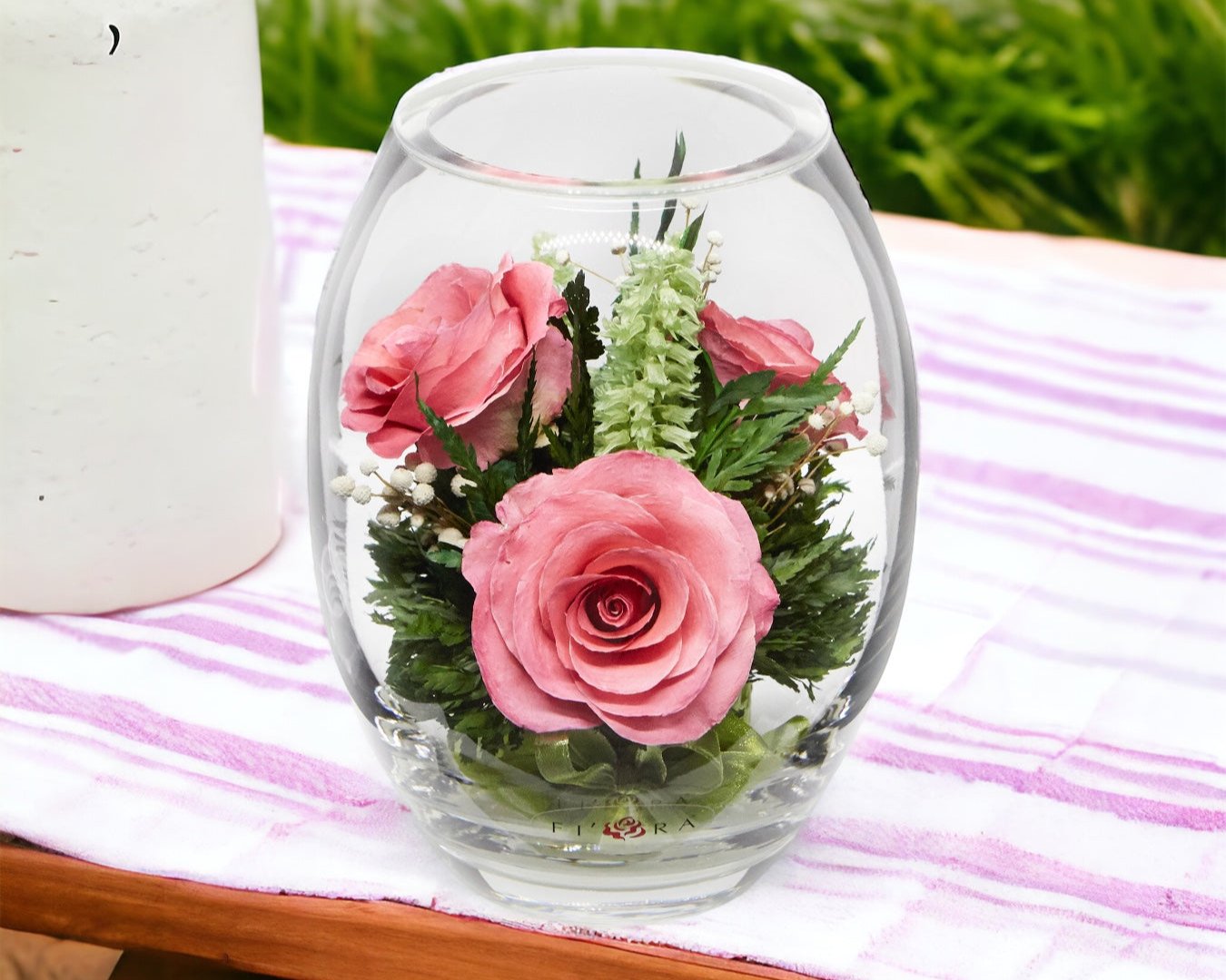Graceful Blush: Trio of Long-Lasting Pink Roses