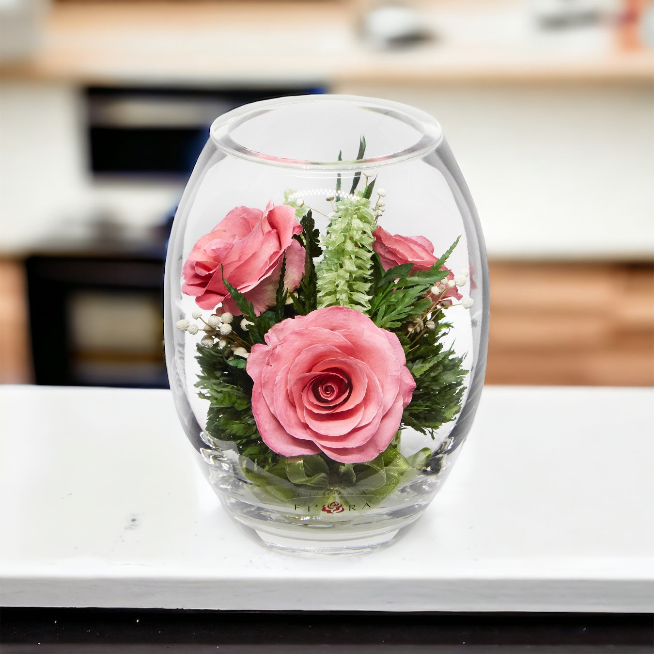Graceful Blush: Trio of Long-Lasting Pink Roses