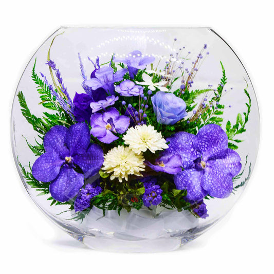 70266 Long-Lasting Orchids in a Large Glass Vase