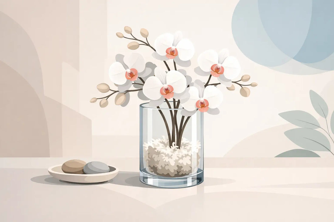 Preserved Orchids in Vase for Lasting Style