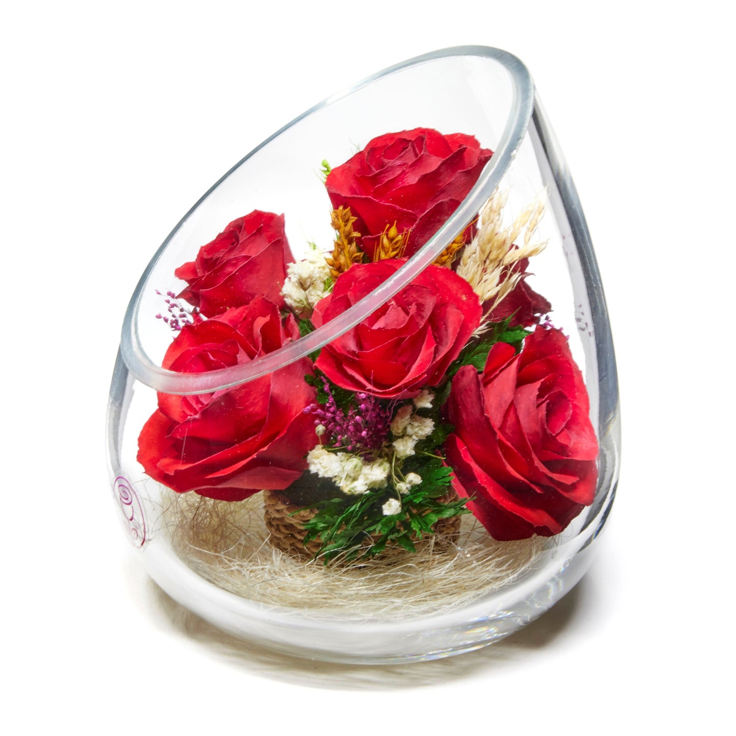 In Flores Veritas: Modern Slide Vase Ensemble - Lasts up to 5 Years - Elegant Gift for Any Occasion