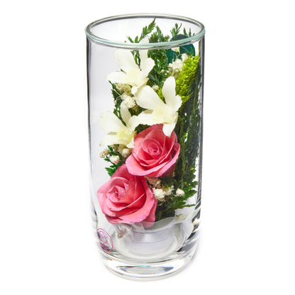 In Flores Veritas: Ethereal Elegance Arrangement - Lasts up to 5 Years - Elegant Gift for Any Occasion