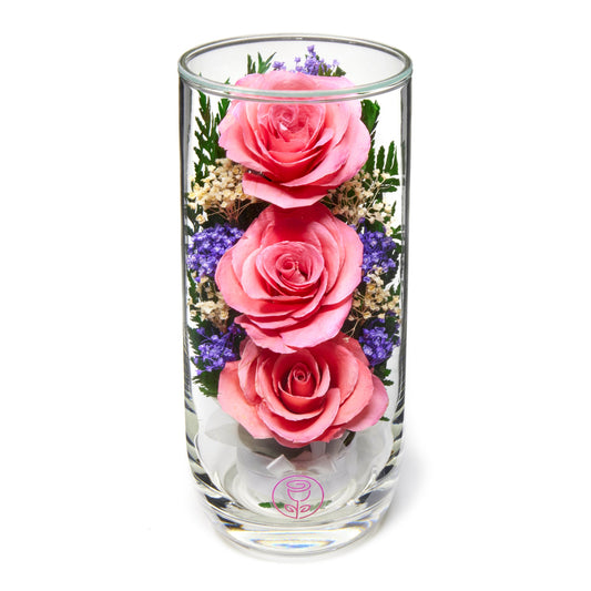 In Flores Veritas: Cascading Rose Harmony - Lasts up to 5 Years - Elegant Gift for Any Occasion