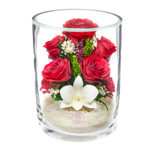 In Flores Veritas: Serene Symphony Bouquet - Lasts up to 5 Years - Elegant Gift for Any Occasion