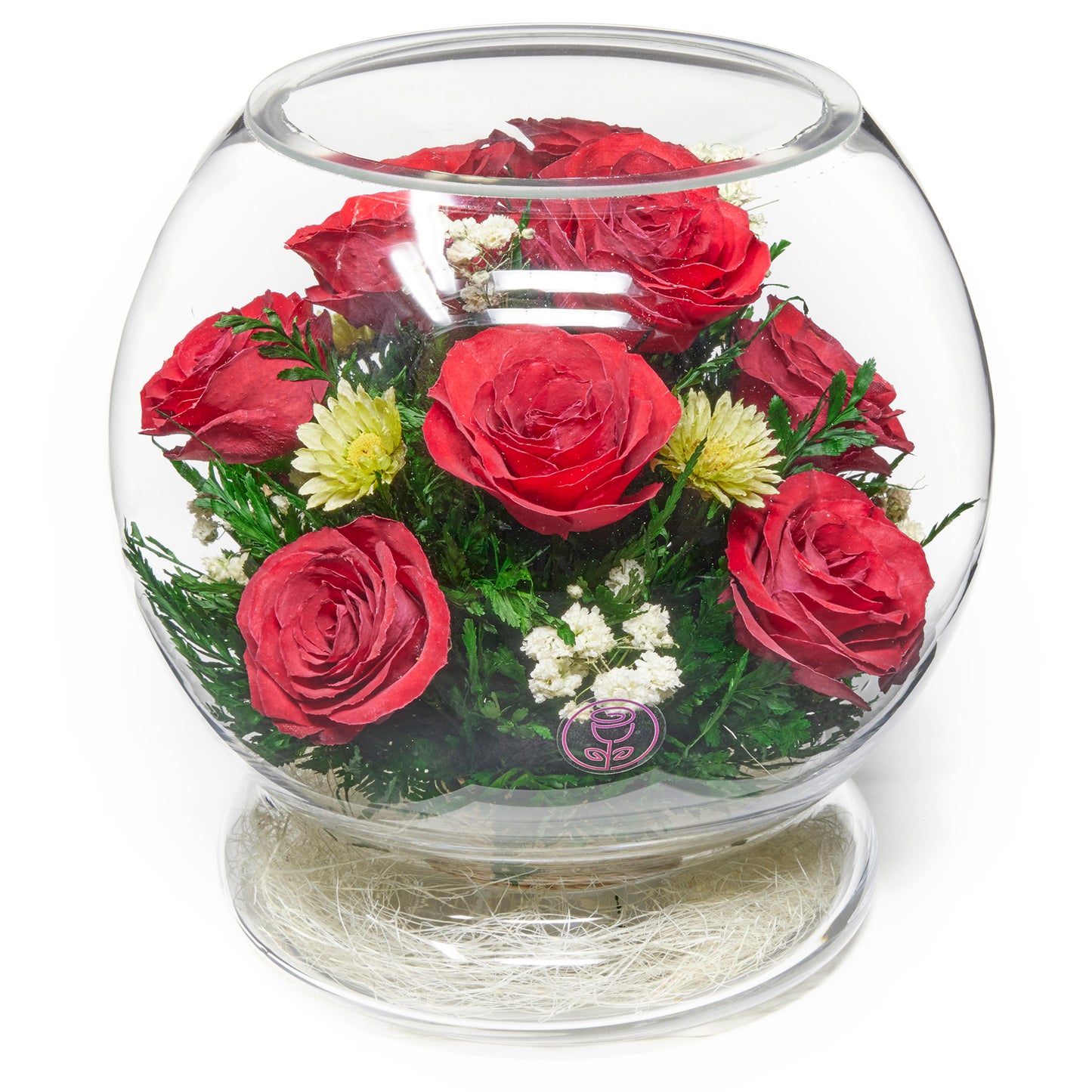 In Flores Veritas: Grand Romance Bowl - Lasts up to 5 Years - Elegant Gift for Any Occasion