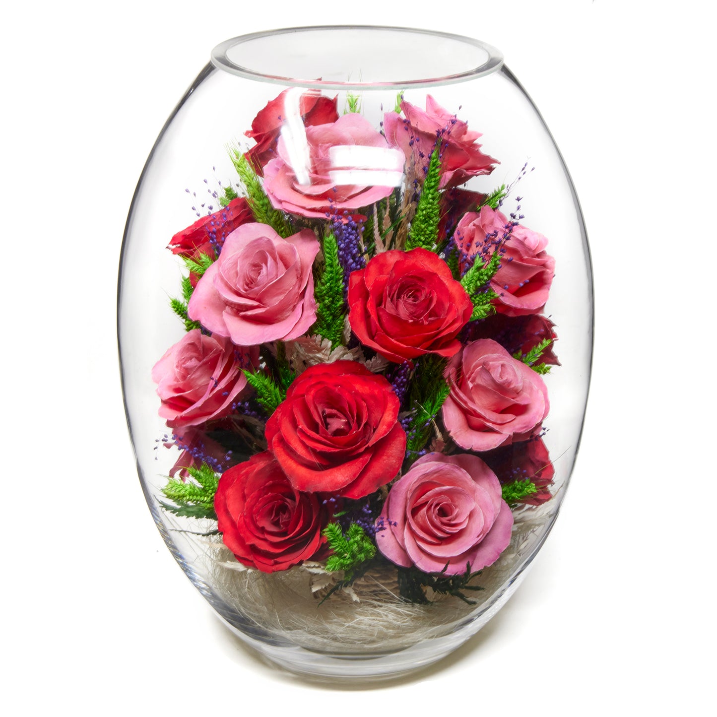 In Flores Veritas: Rose Elegance Grand Vase - Lasts up to 5 Years - Elegant Gift for Any Occasion