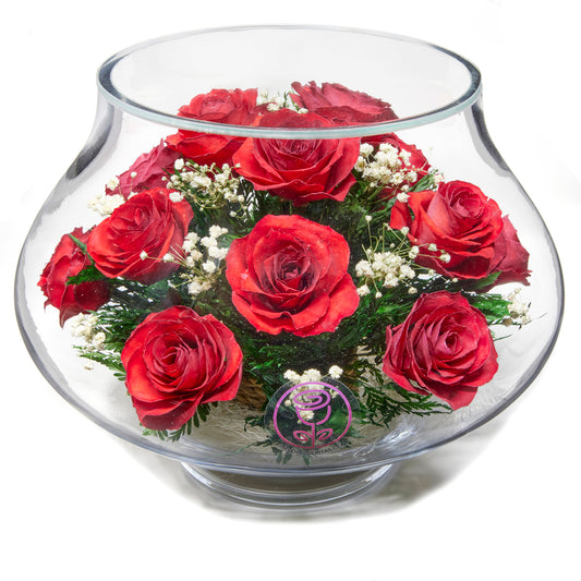 In Flores Veritas: Lotus Radiance Grand Vase - Lasts up to 5 Years - Elegant Gift for Any Occasion