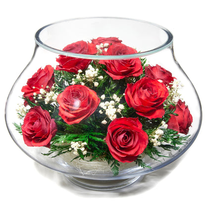 In Flores Veritas: Lotus Radiance Grand Vase - Lasts up to 5 Years - Elegant Gift for Any Occasion