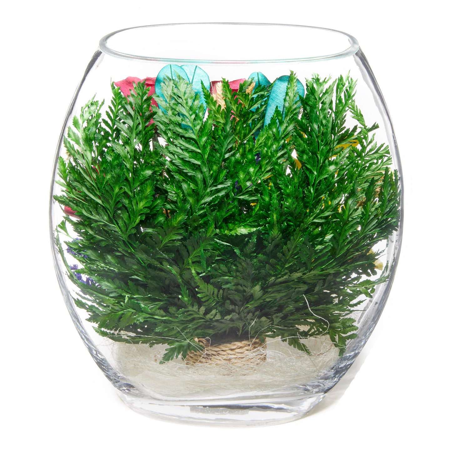 In Flores Veritas: Floral Harmony Rugby Vase - Lasts up to 5 Years - Elegant Gift for Any Occasion