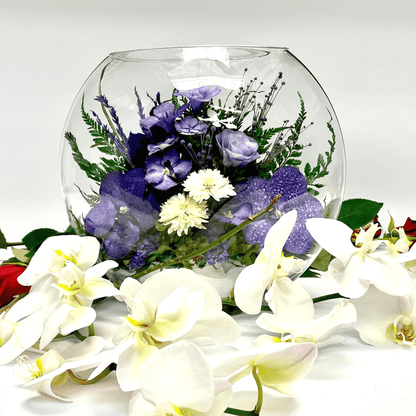 70266 Long-Lasting Orchids in a Large Glass Vase